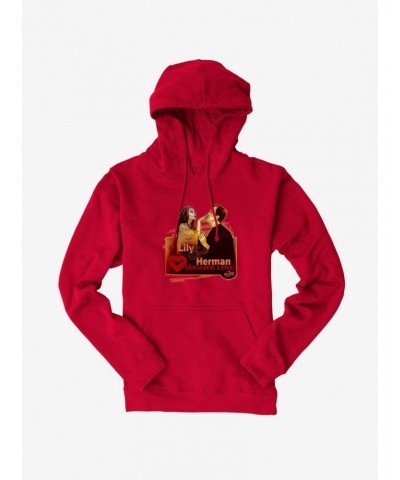 The Munsters Lily & Herman Monster Love Hoodie $12.21 Hoodies