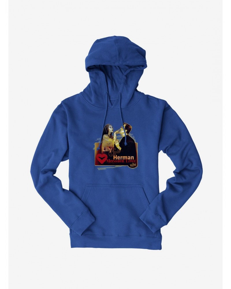 The Munsters Lily & Herman Monster Love Hoodie $12.21 Hoodies