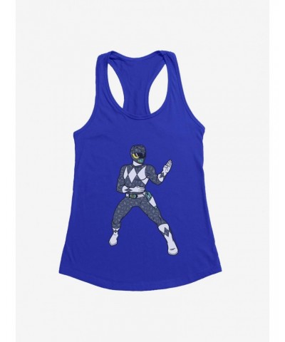 Mighty Morphin Power Rangers Black Ranger Chop Move Girls Tank $8.76 Tanks