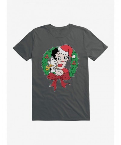 Betty Boop Pudgys Wreath T-Shirt $7.84 T-Shirts