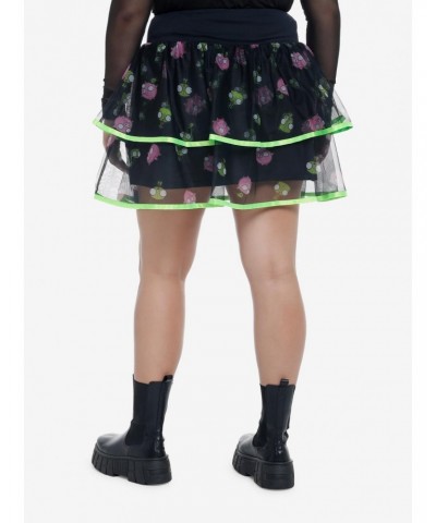 Invader Zim Tiered Tulle Skirt Plus Size $10.33 Skirts