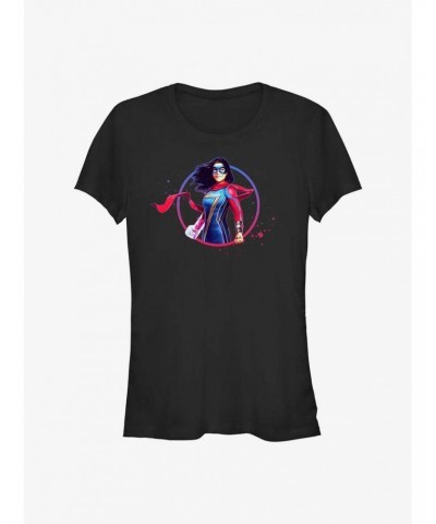 Marvel Ms. Marvel Hero Shot Girls T-Shirt $7.77 T-Shirts