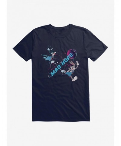 Space Jam: A New Legacy Bugs Bunny And Sylvester Cat Mad Hops T-Shirt $8.60 T-Shirts