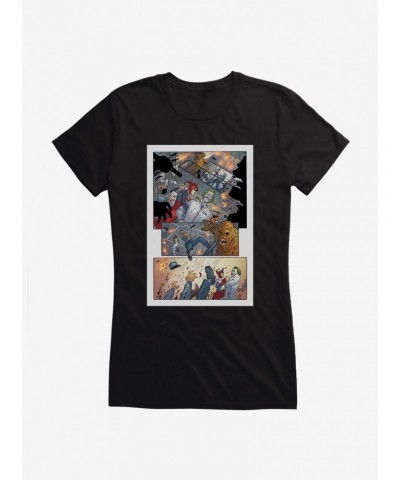 DC Comics Batman Harley Quinn Take Over Comic Strip Girls T-Shirt $8.37 T-Shirts
