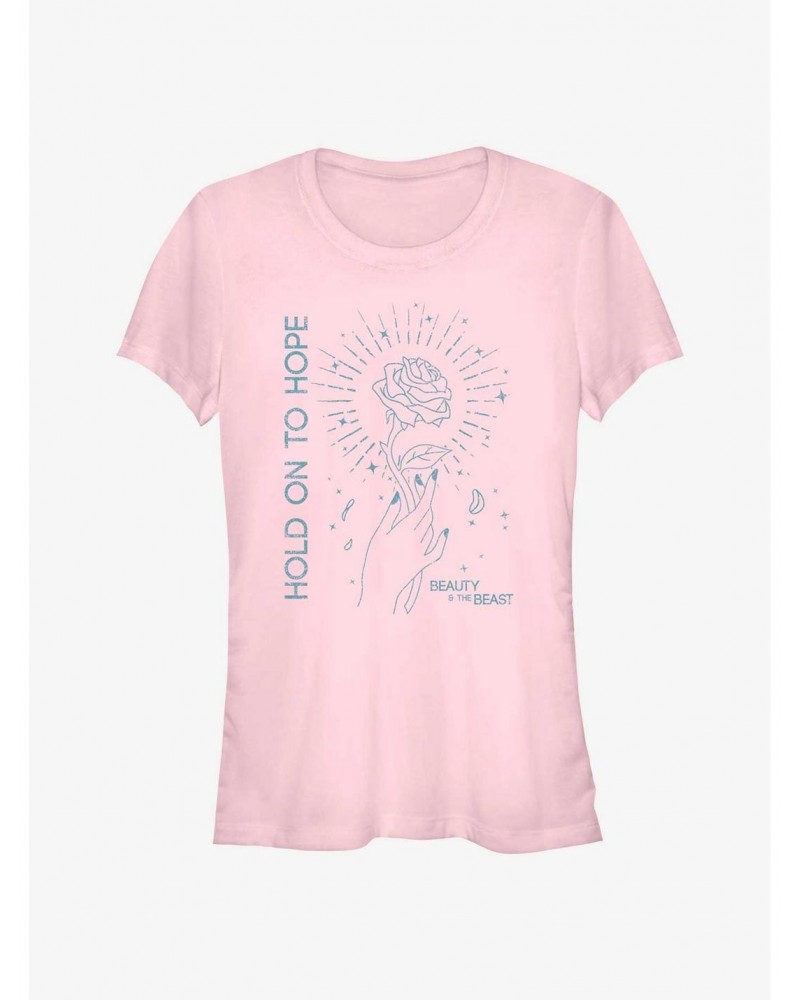 Disney Beauty And The Beast Hold On To Hope Girls T-Shirt $10.21 T-Shirts