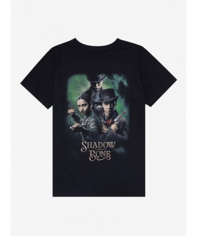 Shadow And Bone The Crows Trio Boyfriend Fit Girls T-Shirt $9.96 T-Shirts