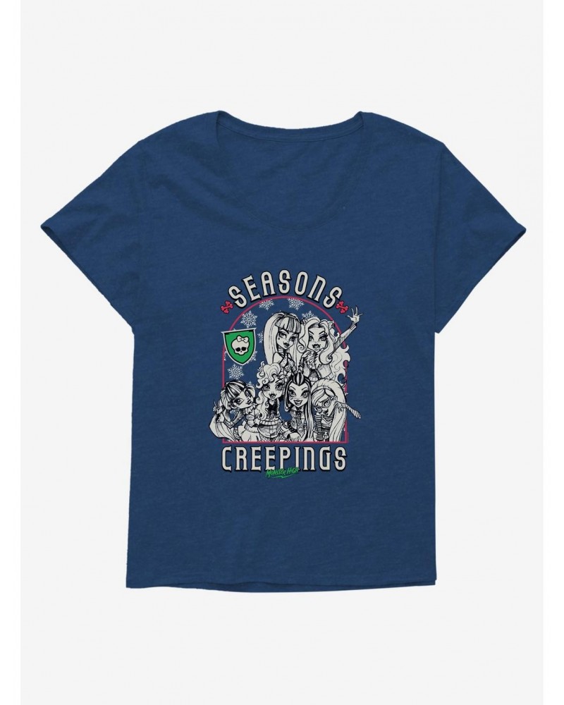 Monster High Seasons Creepings Girls T-Shirt Plus Size $9.09 T-Shirts