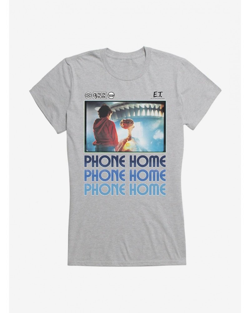 E.T. 40th Anniversary Phone Home Movie Still Girls T-Shirt $11.70 T-Shirts