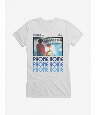 E.T. 40th Anniversary Phone Home Movie Still Girls T-Shirt $11.70 T-Shirts