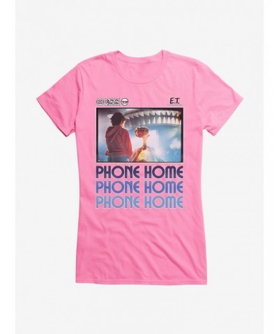 E.T. 40th Anniversary Phone Home Movie Still Girls T-Shirt $11.70 T-Shirts