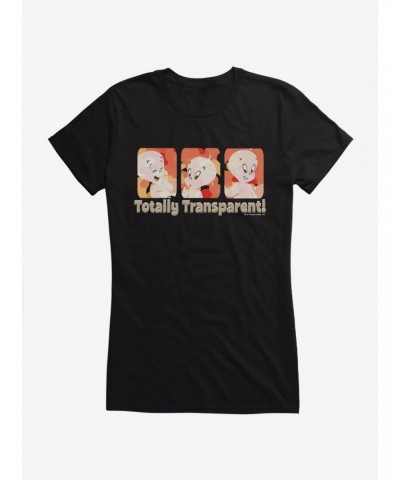 Casper The Friendly Ghost Totally Transparent Girls T-Shirt $12.20 T-Shirts