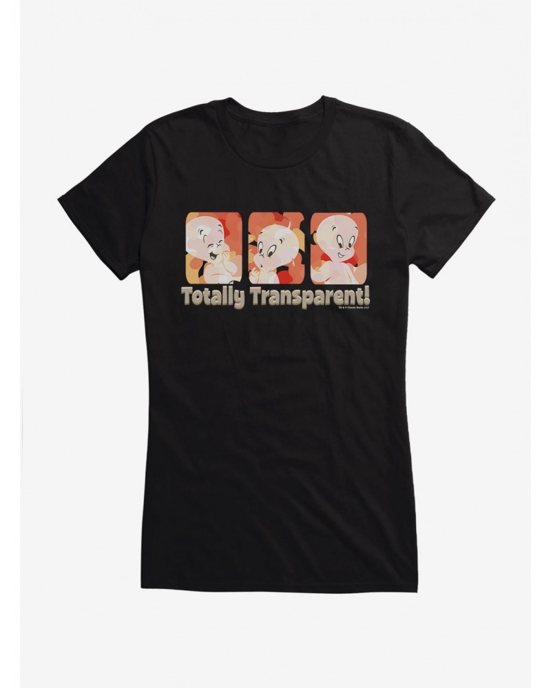 Casper The Friendly Ghost Totally Transparent Girls T-Shirt $12.20 T-Shirts