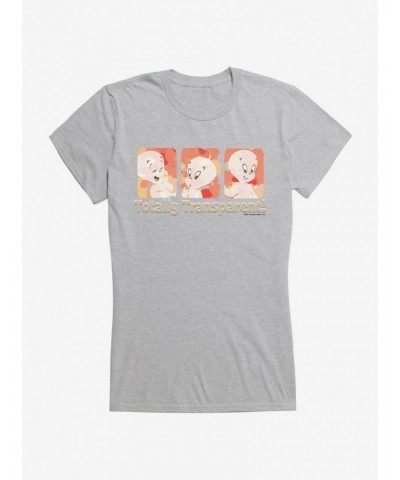 Casper The Friendly Ghost Totally Transparent Girls T-Shirt $12.20 T-Shirts