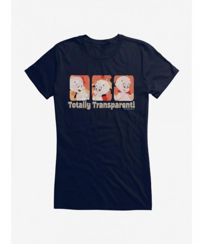 Casper The Friendly Ghost Totally Transparent Girls T-Shirt $12.20 T-Shirts