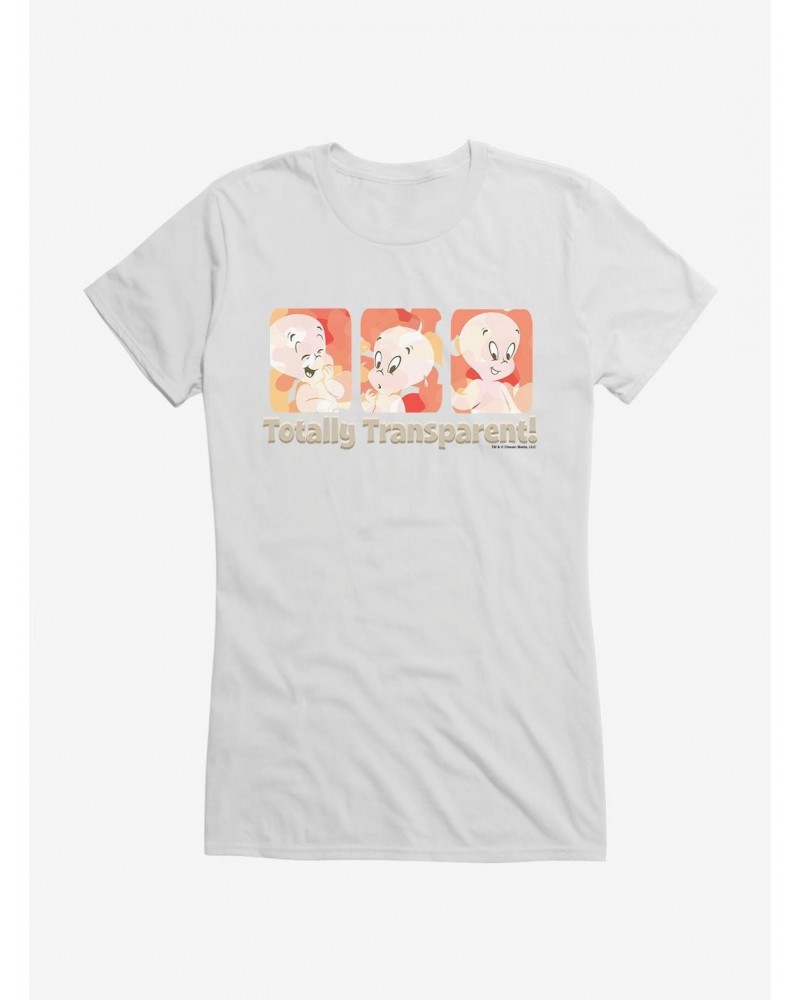 Casper The Friendly Ghost Totally Transparent Girls T-Shirt $12.20 T-Shirts