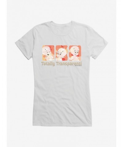 Casper The Friendly Ghost Totally Transparent Girls T-Shirt $12.20 T-Shirts