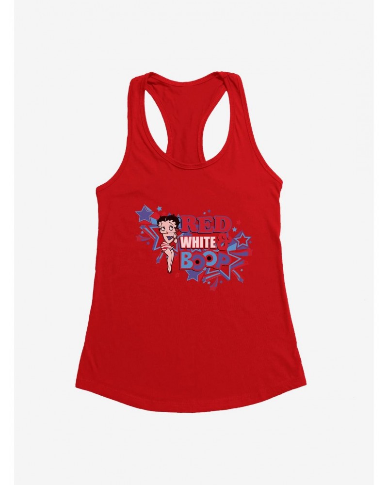 Betty Boop Red White and Boop Girls Tank $5.98 Tanks