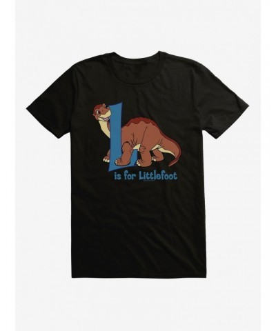 The Land Before Time L Is For Littlefoot Alphabet T-Shirt $7.65 T-Shirts