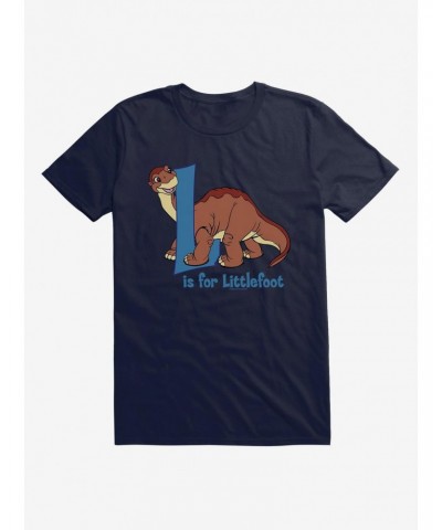 The Land Before Time L Is For Littlefoot Alphabet T-Shirt $7.65 T-Shirts