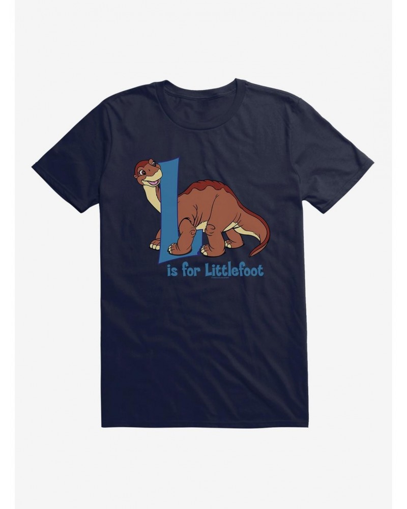 The Land Before Time L Is For Littlefoot Alphabet T-Shirt $7.65 T-Shirts