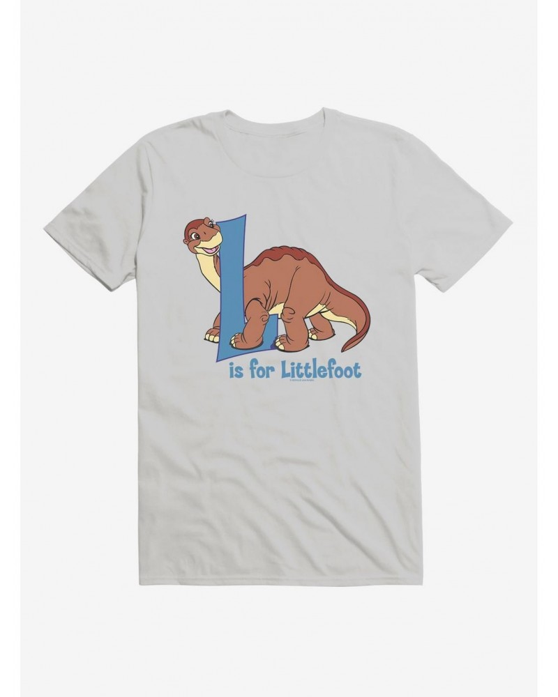 The Land Before Time L Is For Littlefoot Alphabet T-Shirt $7.65 T-Shirts