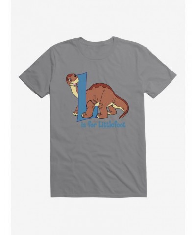 The Land Before Time L Is For Littlefoot Alphabet T-Shirt $7.65 T-Shirts