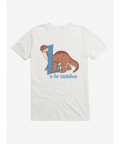 The Land Before Time L Is For Littlefoot Alphabet T-Shirt $7.65 T-Shirts