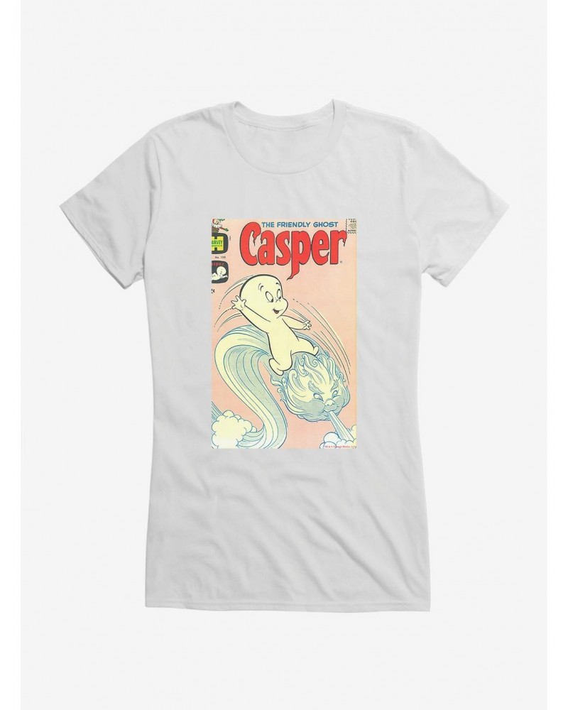 Casper The Friendly Ghost Ghostly Wind Girls T-Shirt $10.21 T-Shirts