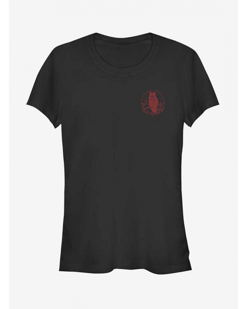 Twin Peaks Red Owl Badge Girls T-Shirt $7.93 T-Shirts