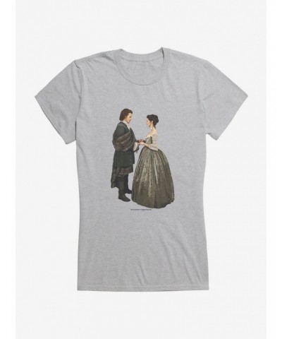 Outlander Jamie and Claire Wedding Girls T-Shirt $5.75 T-Shirts