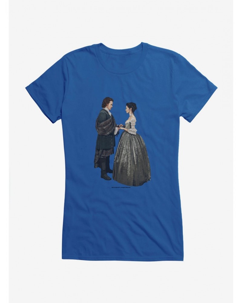 Outlander Jamie and Claire Wedding Girls T-Shirt $5.75 T-Shirts