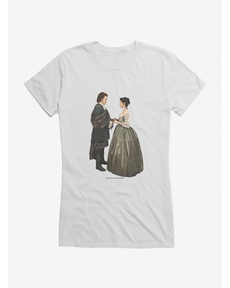 Outlander Jamie and Claire Wedding Girls T-Shirt $5.75 T-Shirts