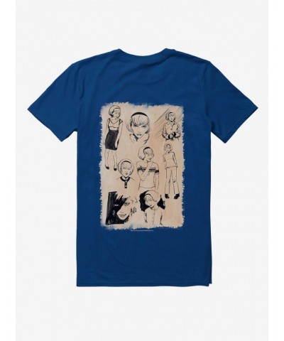 Chilling Adventures Of Sabrina Sketches White T-Shirt $7.65 T-Shirts