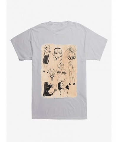 Chilling Adventures Of Sabrina Sketches White T-Shirt $7.65 T-Shirts