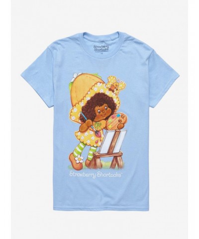 Strawberry Shortcake Orange Blossom Painter Boyfriend Fit Girls T-Shirt $6.77 T-Shirts