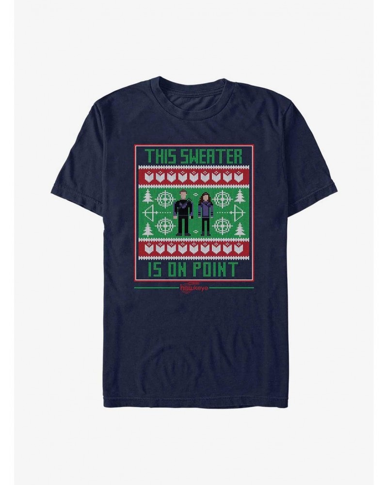 Marvel Hawkeye This Holiday Sweater Is On Point T-Shirt $7.84 T-Shirts