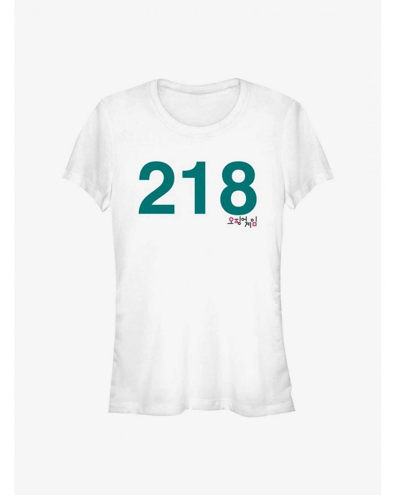 Squid Game Costume 218 Girls T-Shirt $7.28 T-Shirts