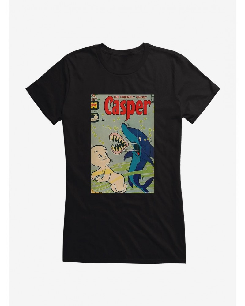 Casper The Friendly Ghost Shark Jaw Girls T-Shirt $12.45 T-Shirts