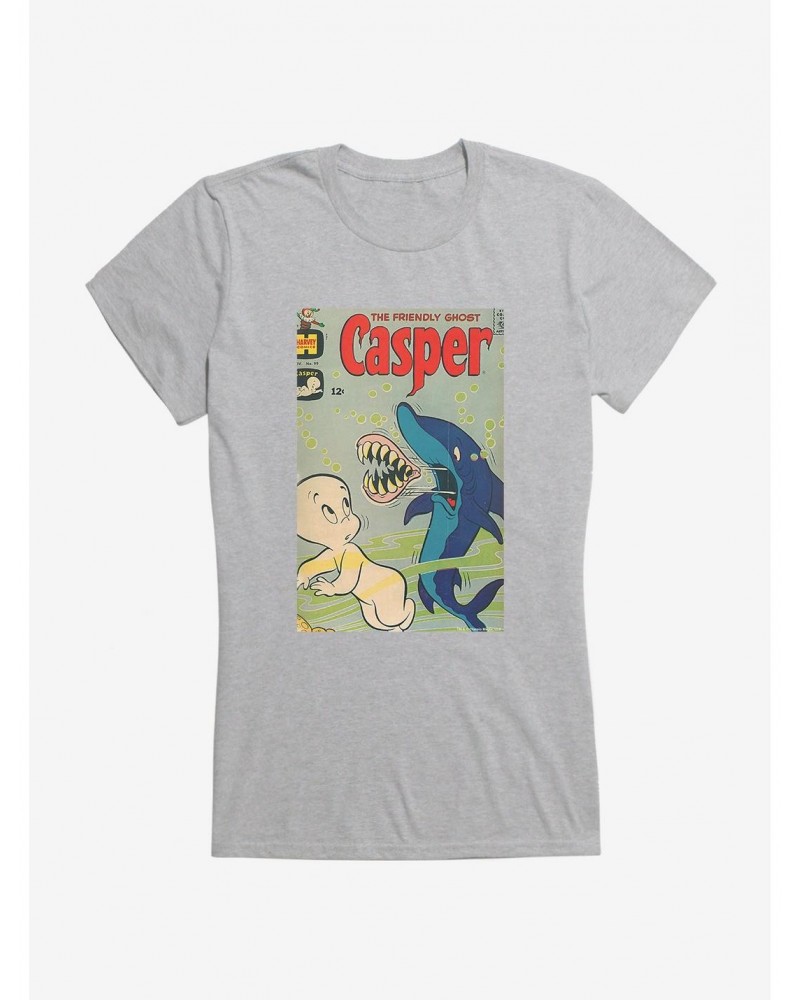 Casper The Friendly Ghost Shark Jaw Girls T-Shirt $12.45 T-Shirts