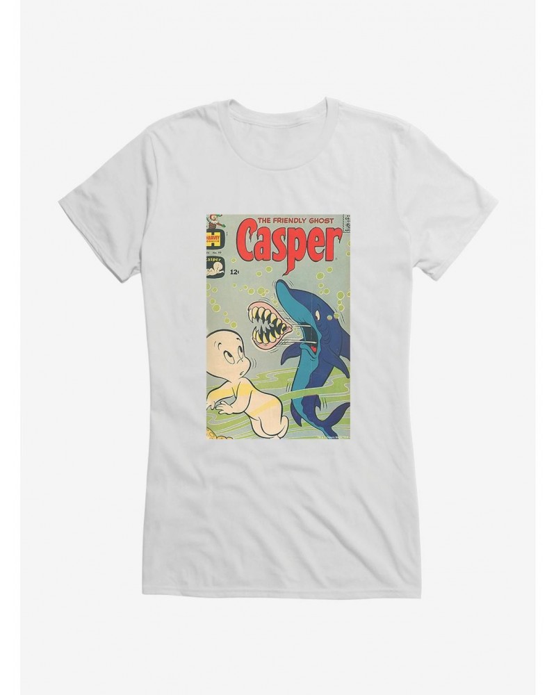 Casper The Friendly Ghost Shark Jaw Girls T-Shirt $12.45 T-Shirts