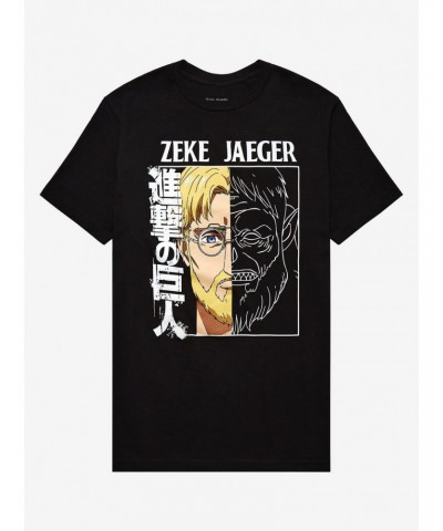 Attack On Titan Zeke Jaeger Split T-Shirt $7.41 T-Shirts