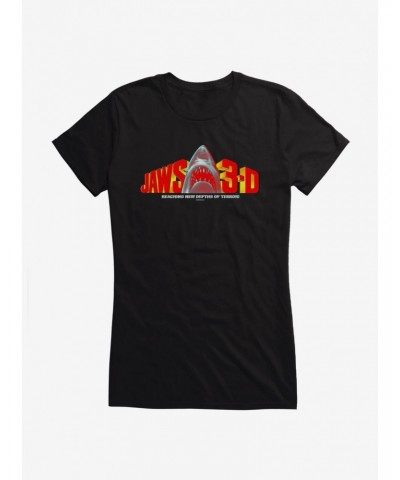 Jaws 3D Girls T-Shirt $9.96 T-Shirts