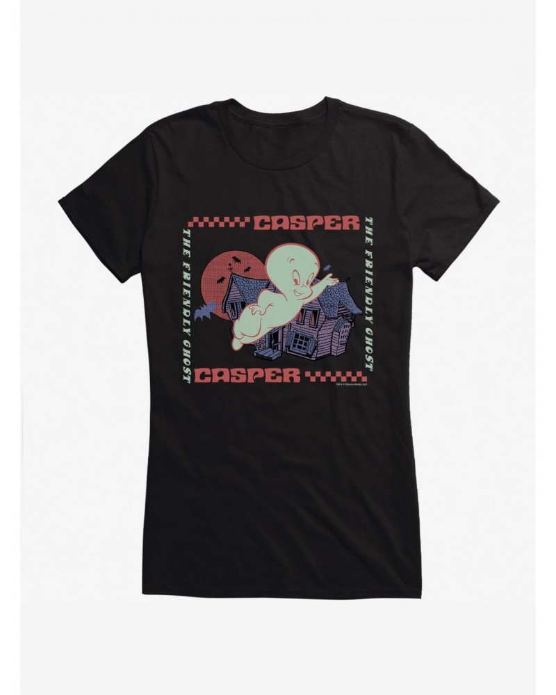 Casper The Friendly Ghost Haunted House Girls T-Shirt $8.22 T-Shirts