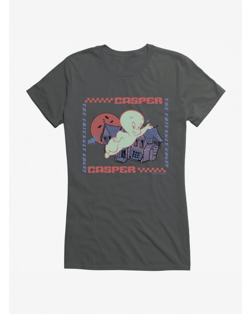 Casper The Friendly Ghost Haunted House Girls T-Shirt $8.22 T-Shirts