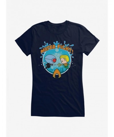 DC Comics Aquaman Chibi Ocean Master Fight Girls T-Shirt $9.76 T-Shirts